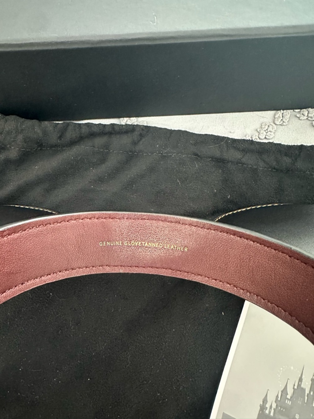 Coach Disney Designer Collection Tea Rose Leather Flower Head Band Mickey Ears - Picture 3 of 5